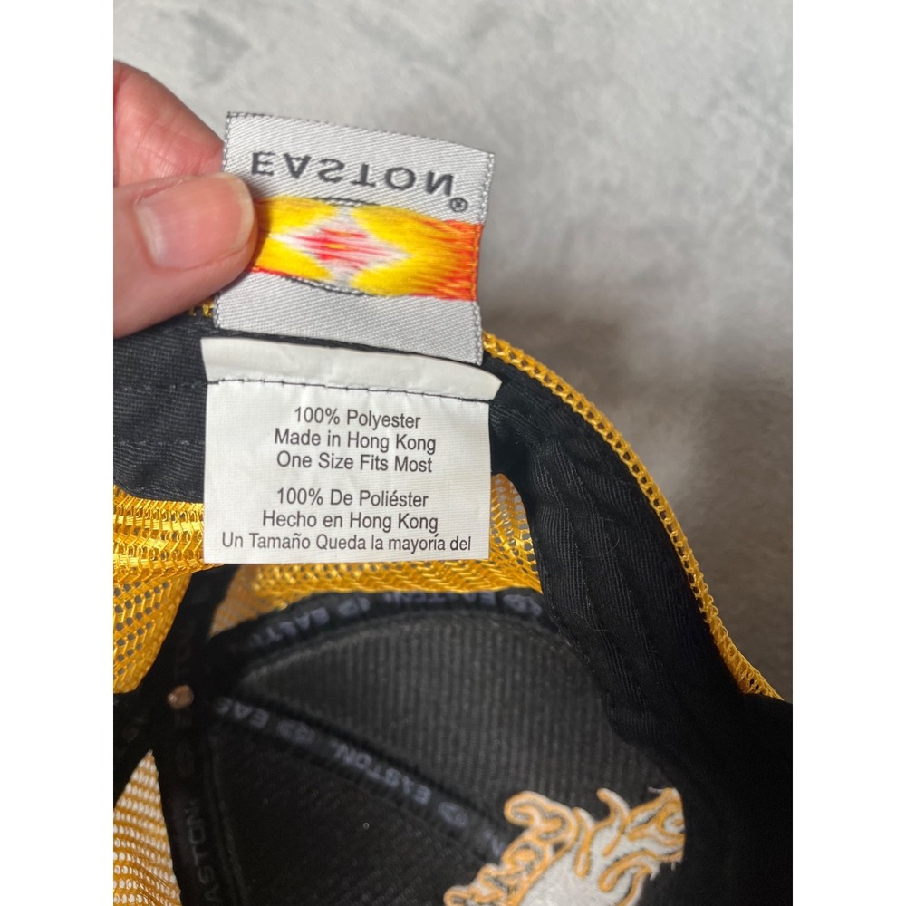 EASTON Hockey Trucker Hat Cap Black Gold Mesh Adjustable One Sz  Fits Most Sport - Picture 7 of 12